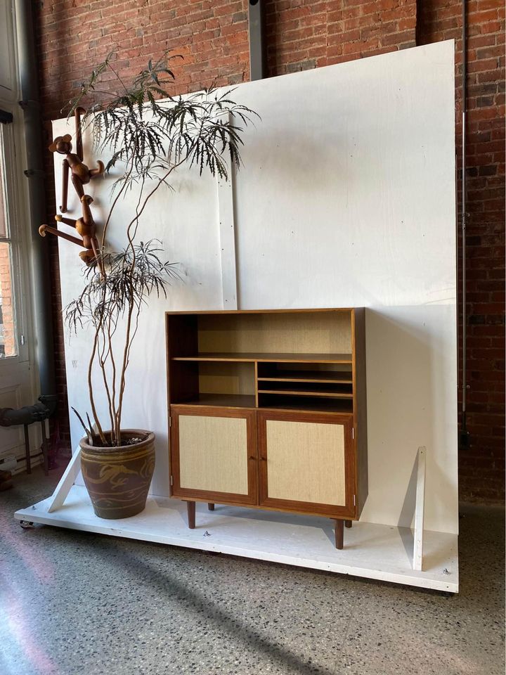 1960s Danish Rosewood Cabinet Bookcase Cabinet