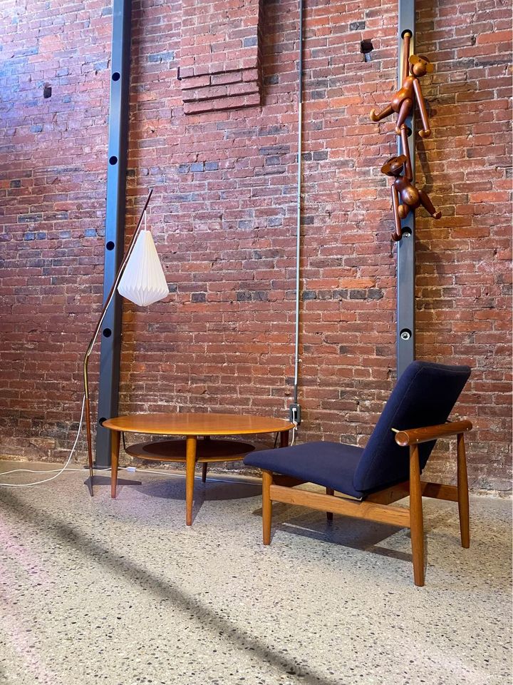 1960s Danish Solid Teak Coffee Table by Peter Hvidt