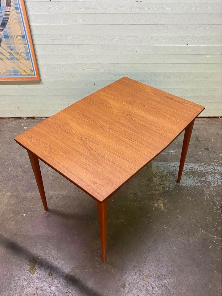 1960s Small Scale Danish Teak Dining Table