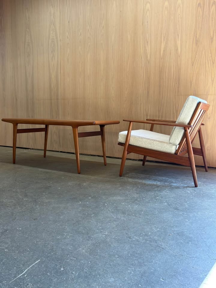 1960s Danish Teak Coffee Table by Niels Møller