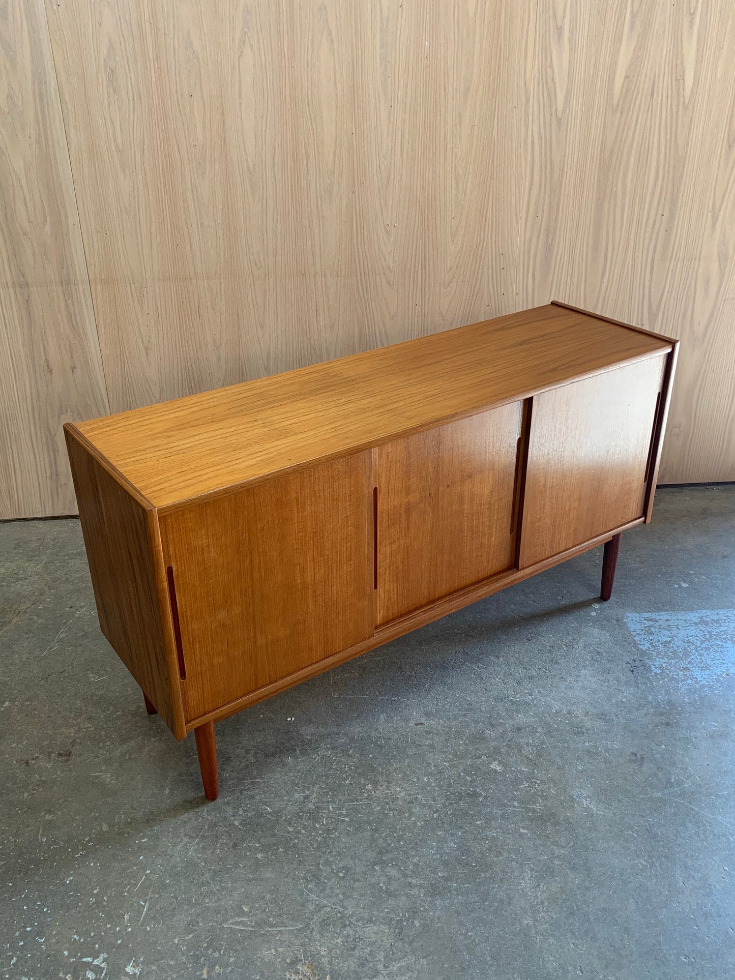 1960s Danish Teak Small Scale Credenza