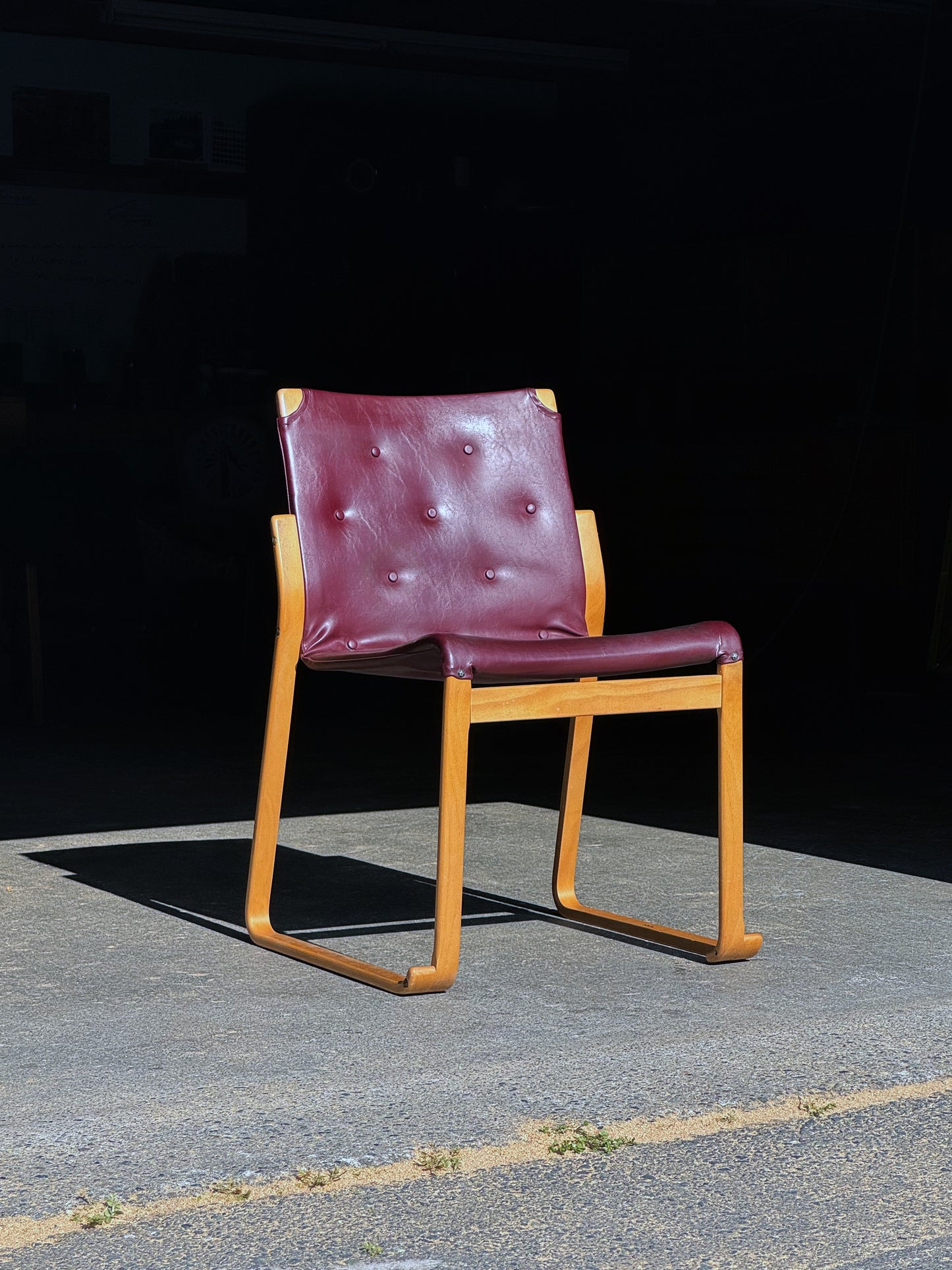 1970s Minette Chair by Bruno Mathsson in original oxblood leather