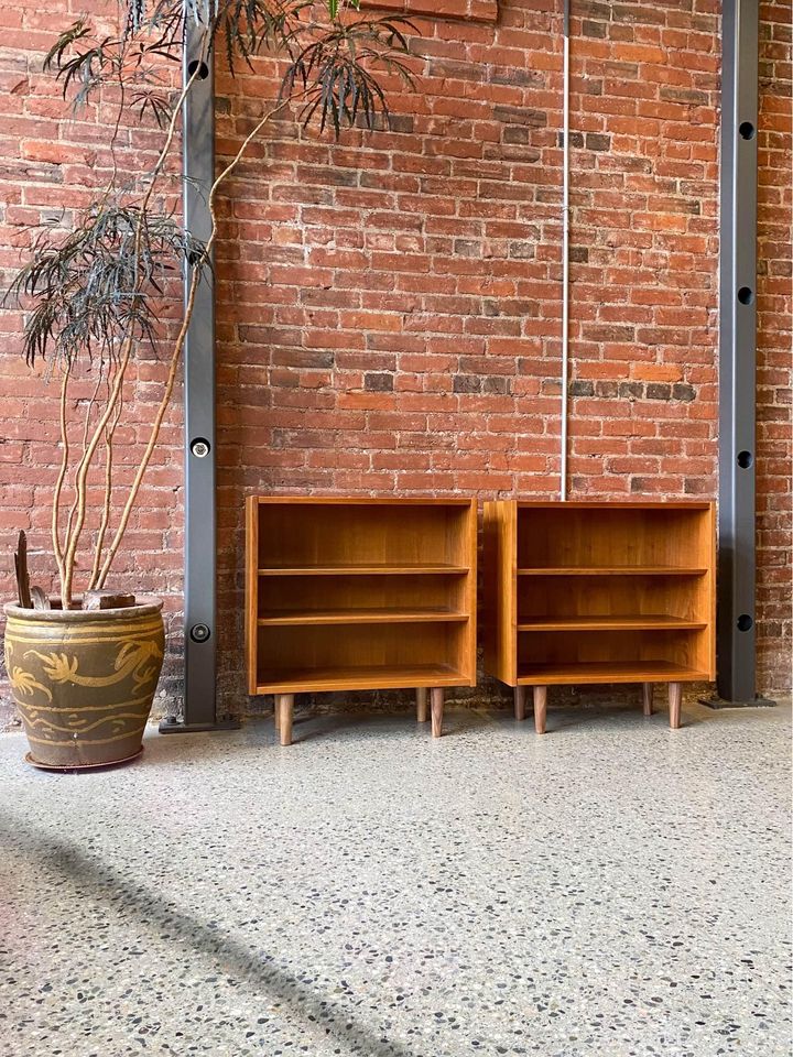 Pair of 1960s Danish Walnut Bookcases