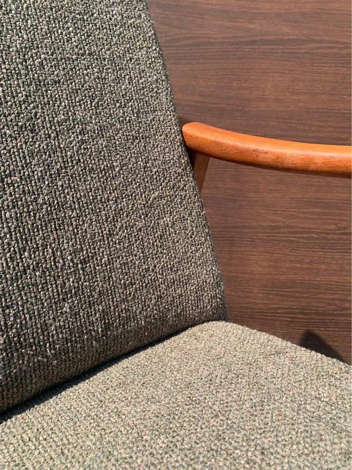 Pair of 1960s Norwegian African Teak Reclining Lounge Chairs