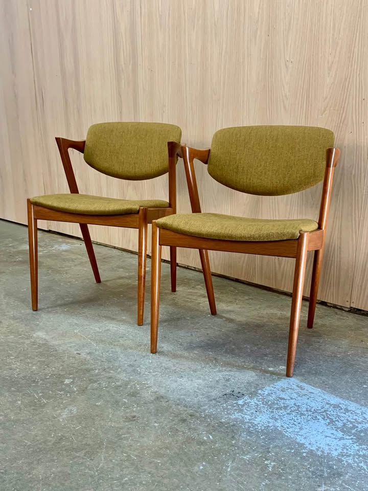 Pair of 1960s Teak Dining Chairs by Kai Kristiansen
