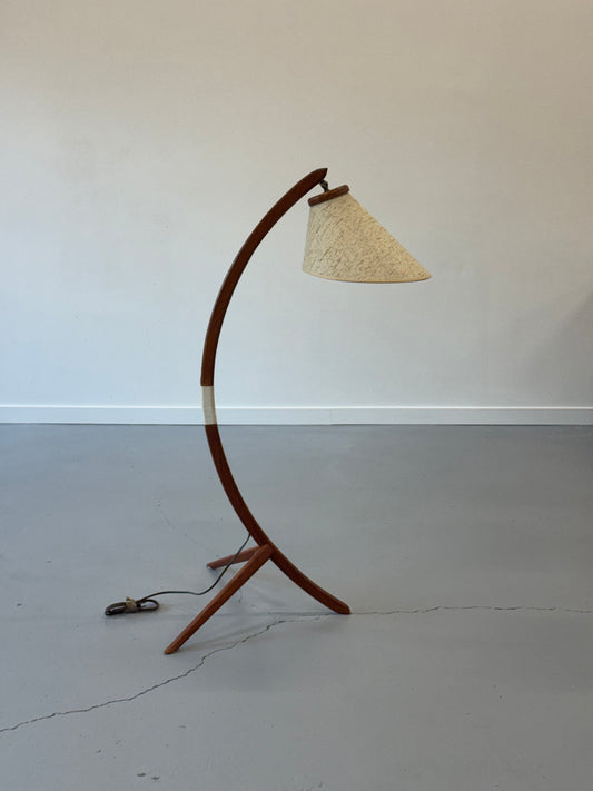 1960s Canadian Modern Bow Floor Lamp in Teak