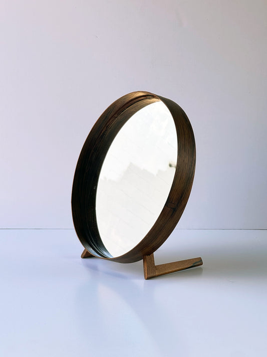 1960s Table Mirror Attributed to Nils Troed for Glasmäster in rosewood