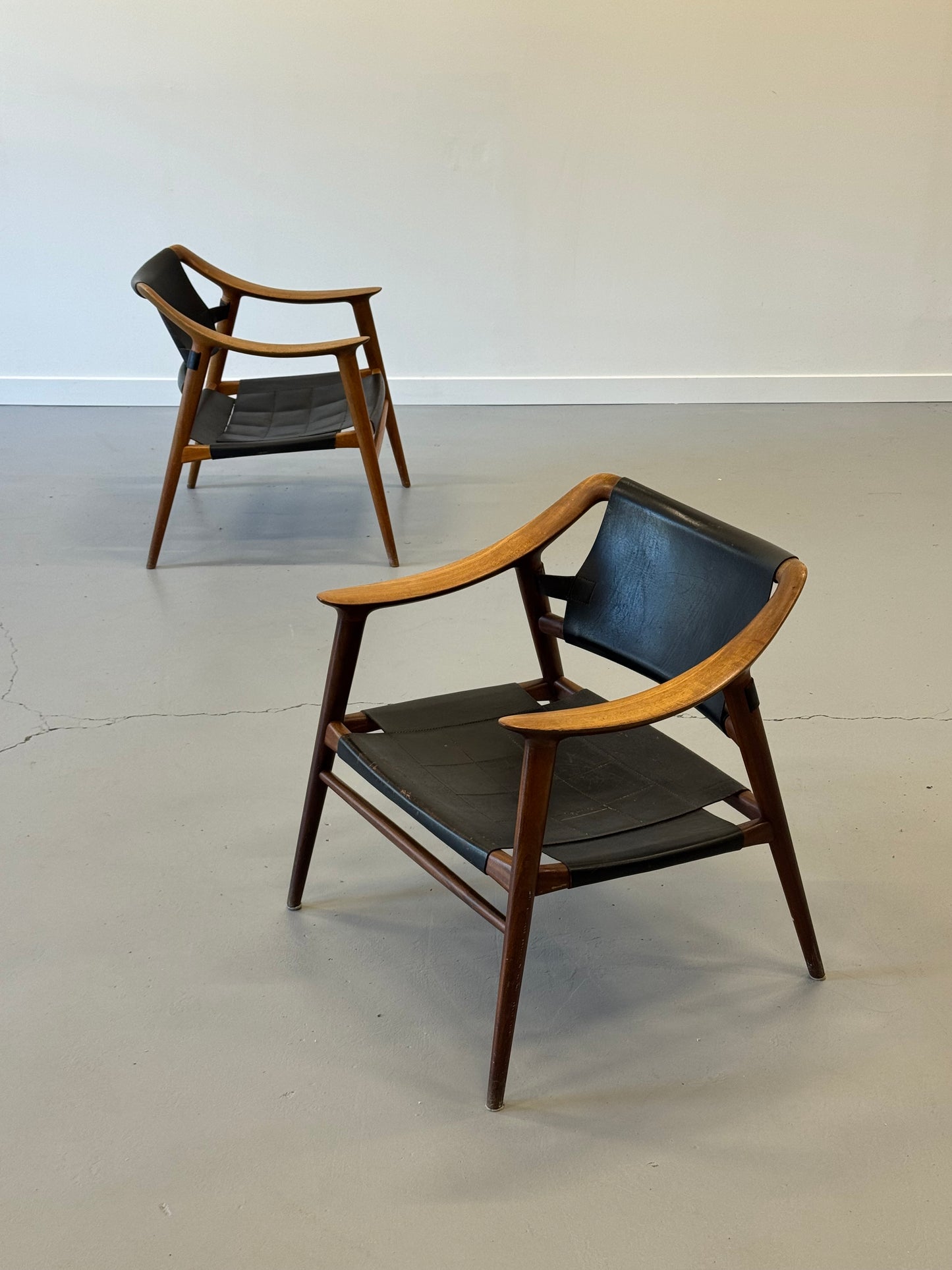 1950s "Bambi" Lounge Chairs Model 56 by Rastad & Relling