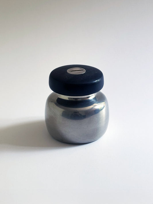 1960s Pepper Mill by Henning Koppel for Georg Jensen in pewter and ebony