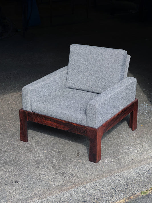 1960s Brazilian Rosewood Lounge Chair by Illum Wikkelso for N. Eilersen