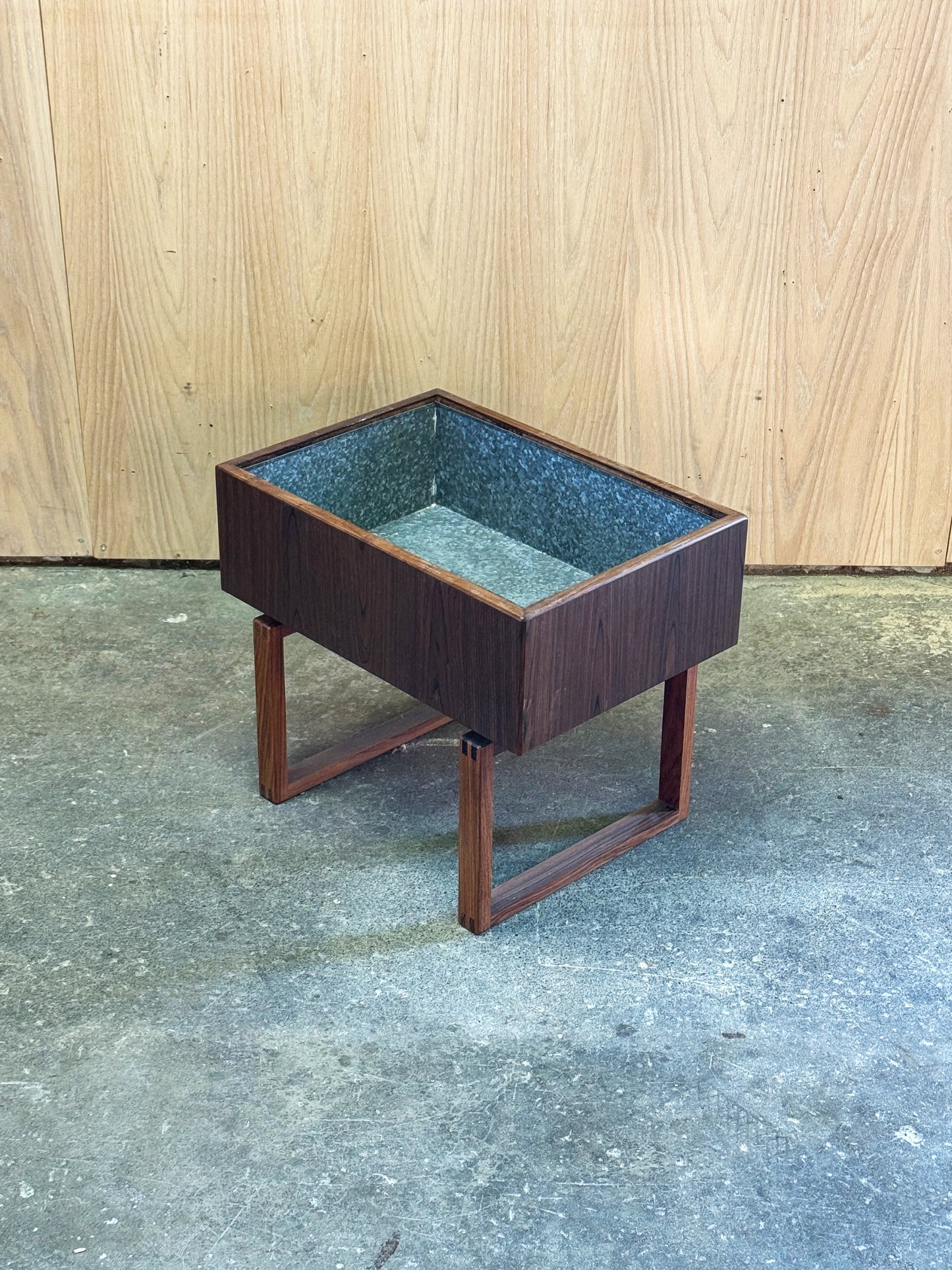 1960s Planter Table by Kai Kristiansen for Salin Mobler in teak and rosewood