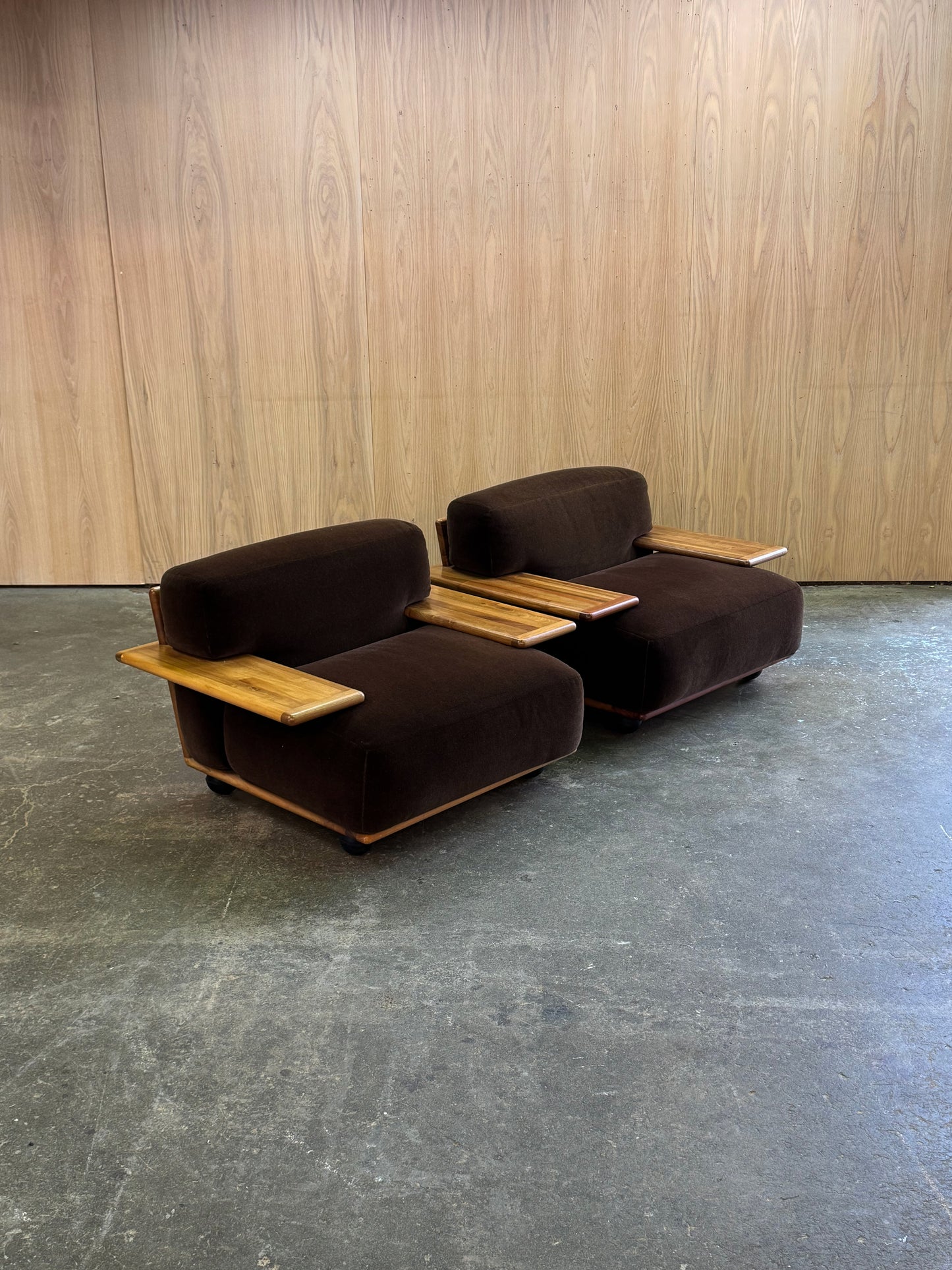 1970s Pianura Lounge Chair by Mario Bellini for Cassina in Italian walnut