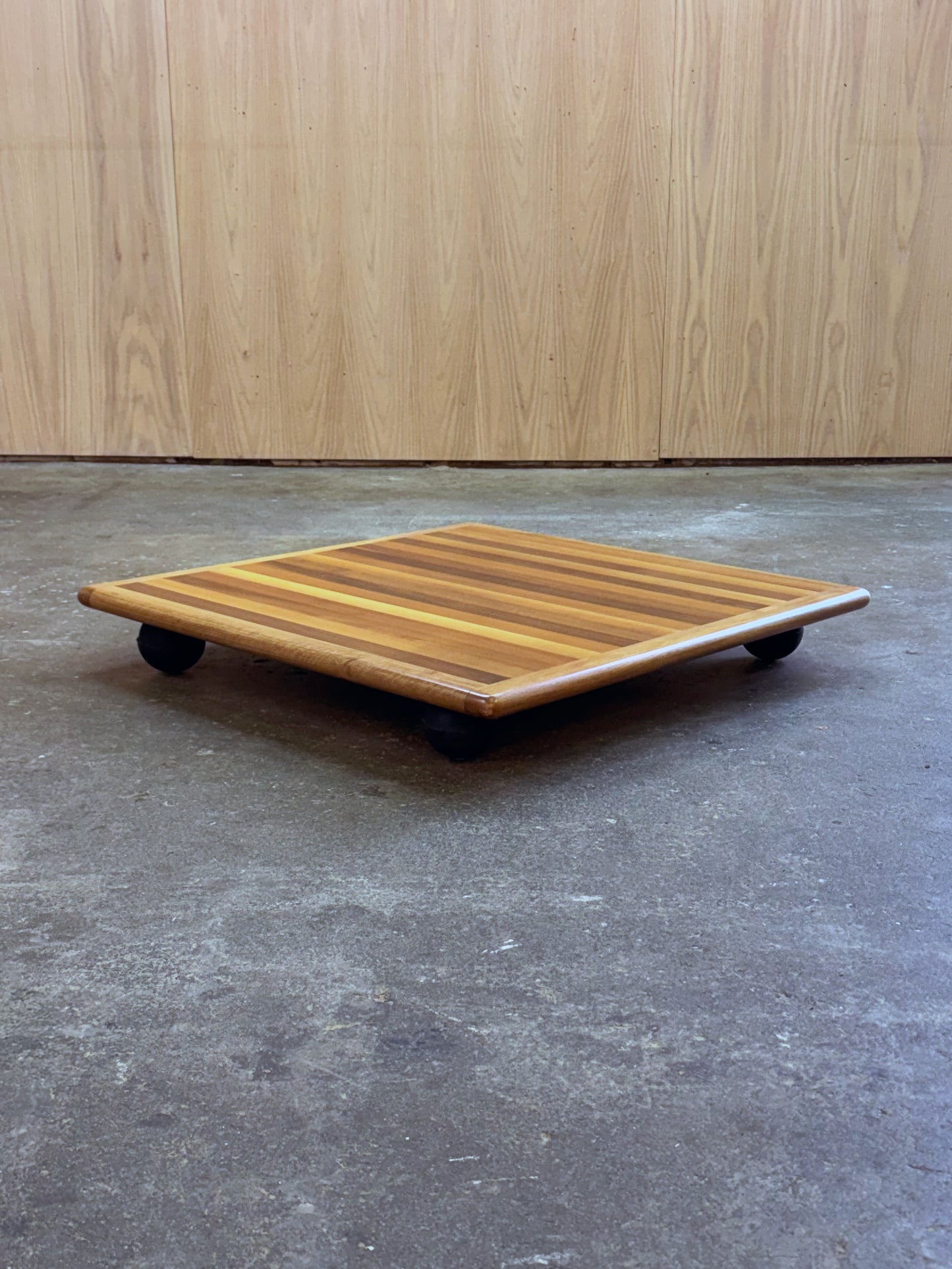 1970s Pianura Side/Coffee Table Square by Mario Bellini for Cassina in Italian walnut