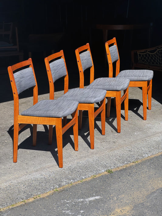 1960s Dining Chairs by Nordic Furniture in teak