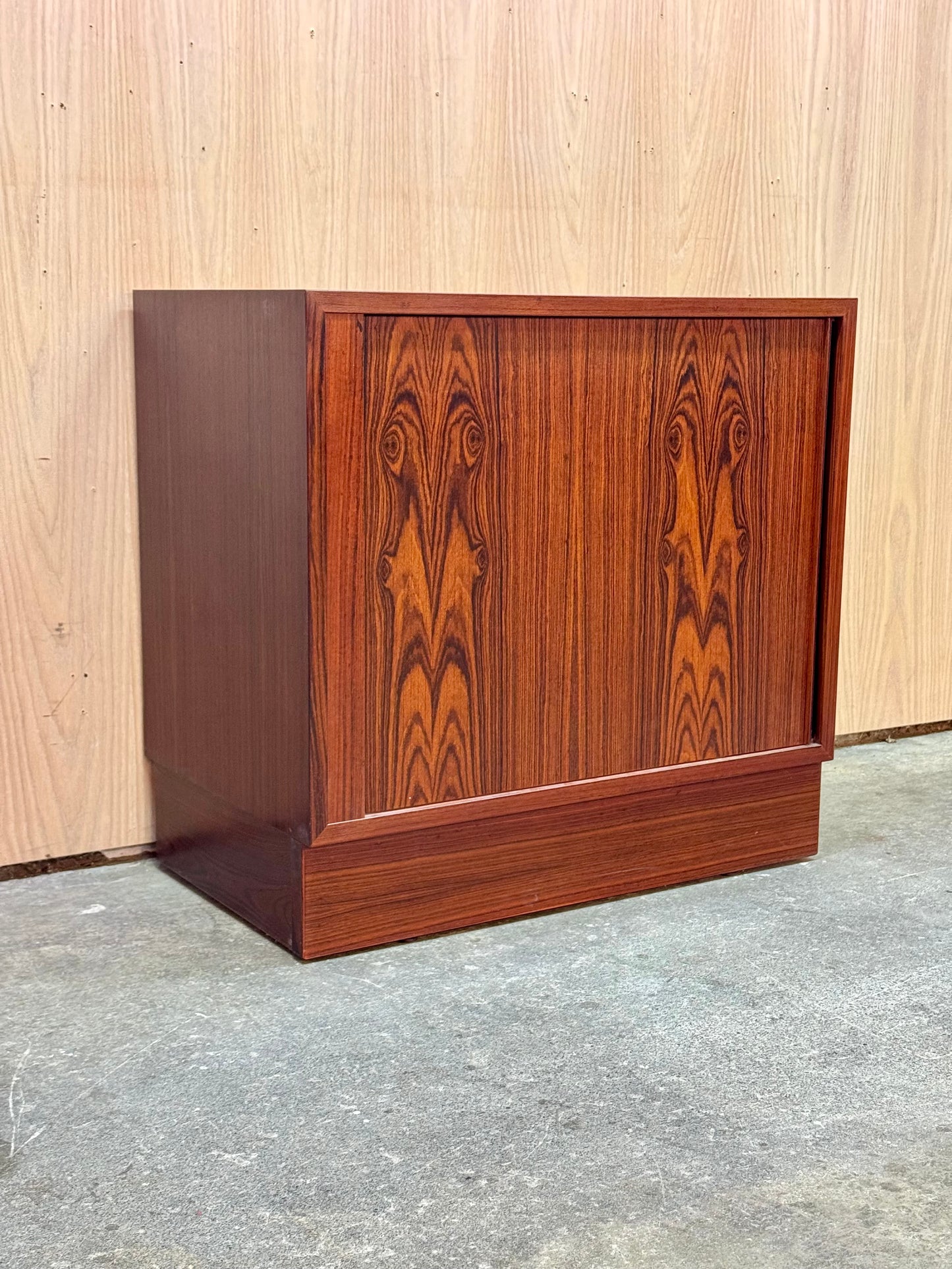1960s Tambour door Cabinet by Poul Hundevad for Hundevad and Co in rosewood