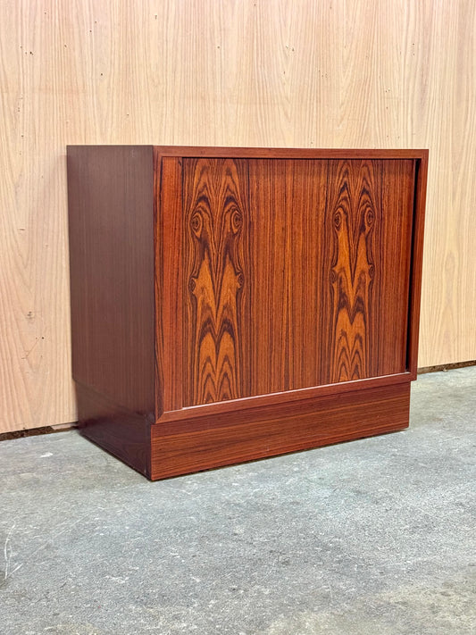 1960s Tambour door Cabinet by Poul Hundevad for Hundevad and Co in rosewood