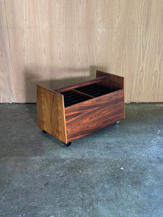 1960s Scala Magazine Rack by Rolf Hesland for Bruksbo in rosewood