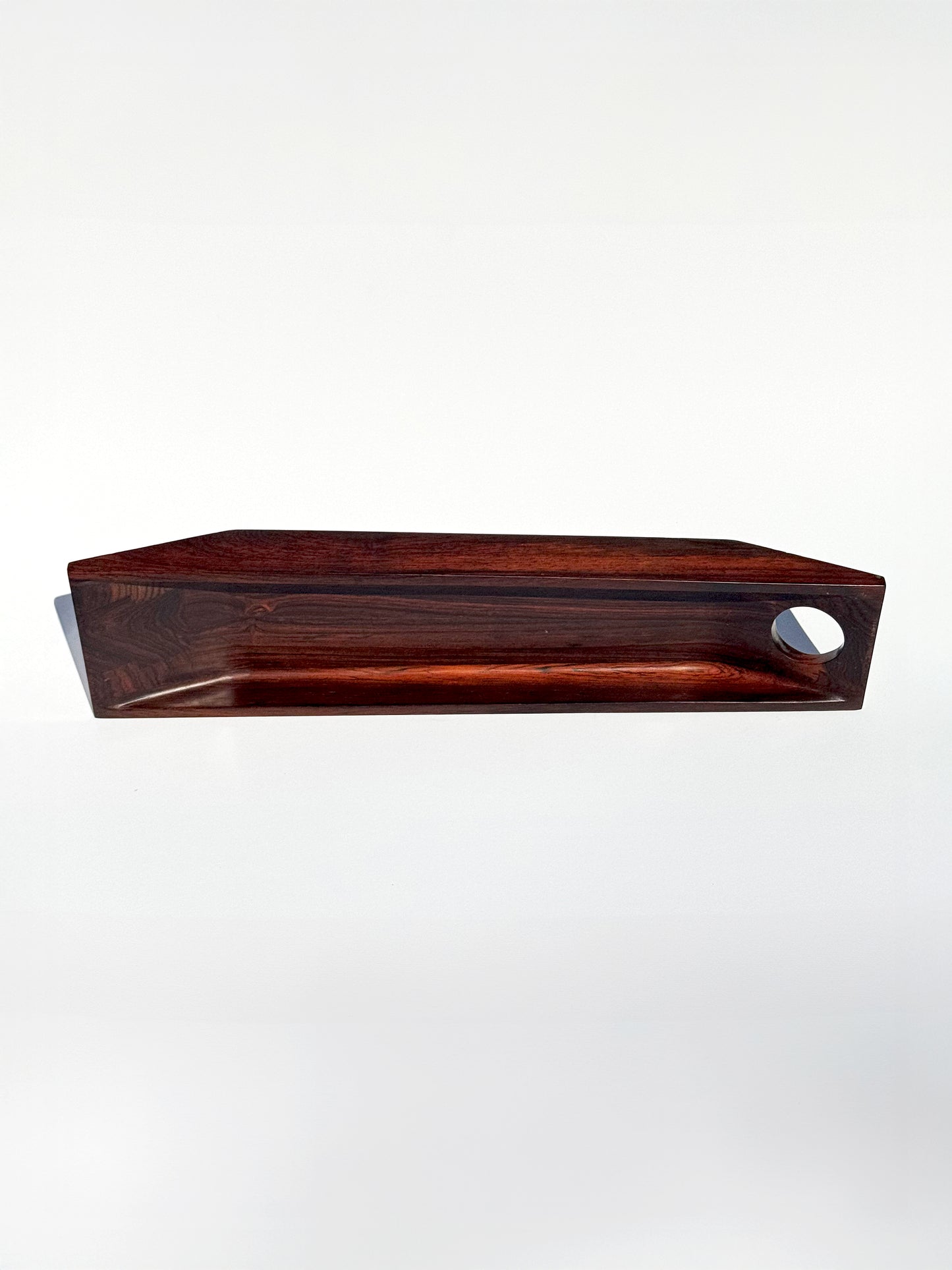 1960s Bottle Holder by Jean Gillon for Italma WoodArt in solid rosewood