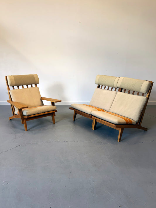 1960s GE-375 Modular Seating System by Hans J. Wegner for Getama in oak.