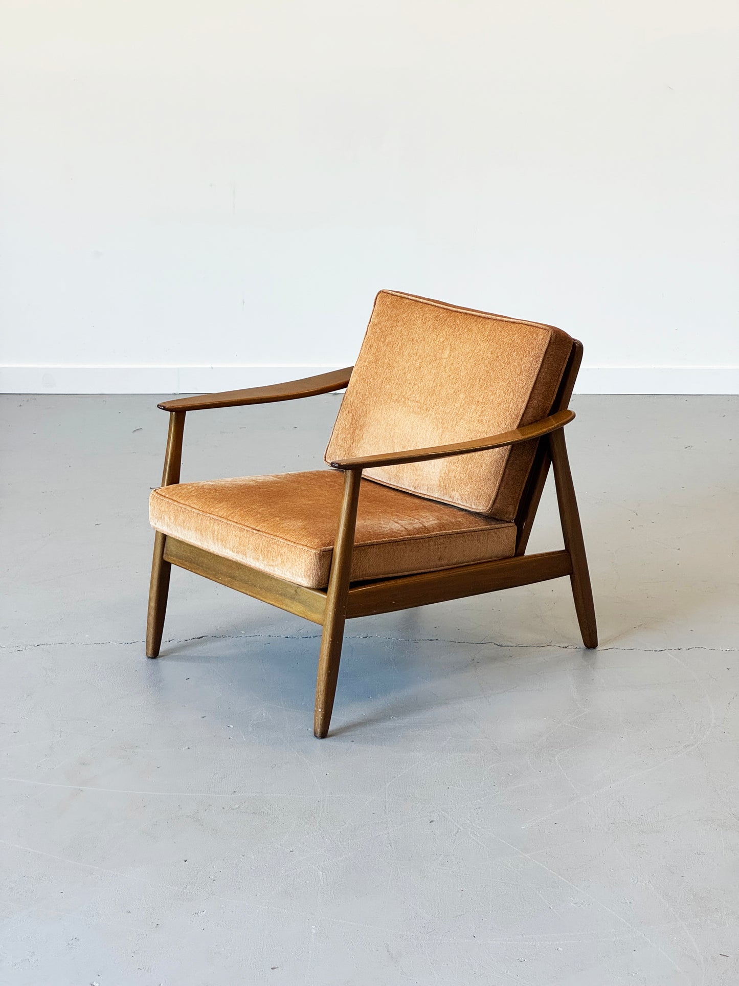 1960s Lounge Chair "USA 247" by Folke Ohlsson for DUX with Cane Back
