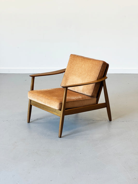 1960s Lounge Chair "USA 247" by Folke Ohlsson for DUX with Cane Back