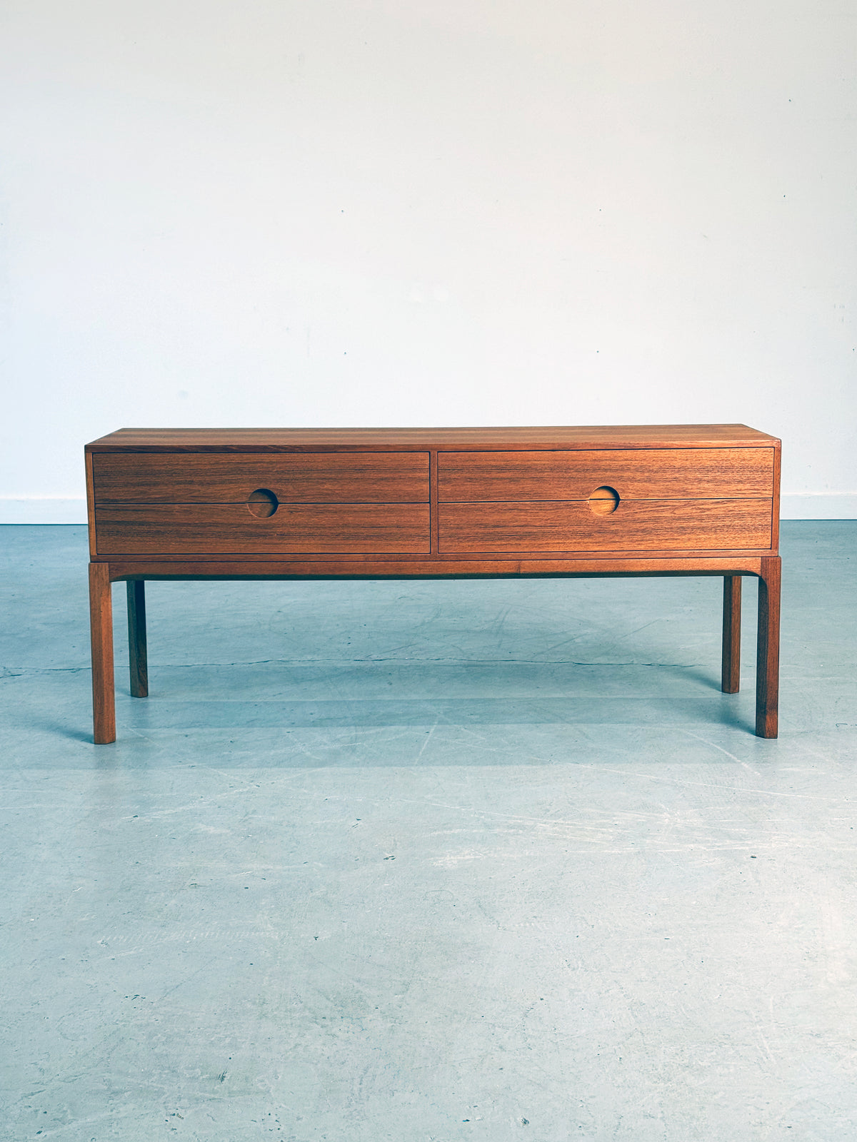 1960s Danish Teak Model 394 Credenza Console by Aksel Kjersgaard