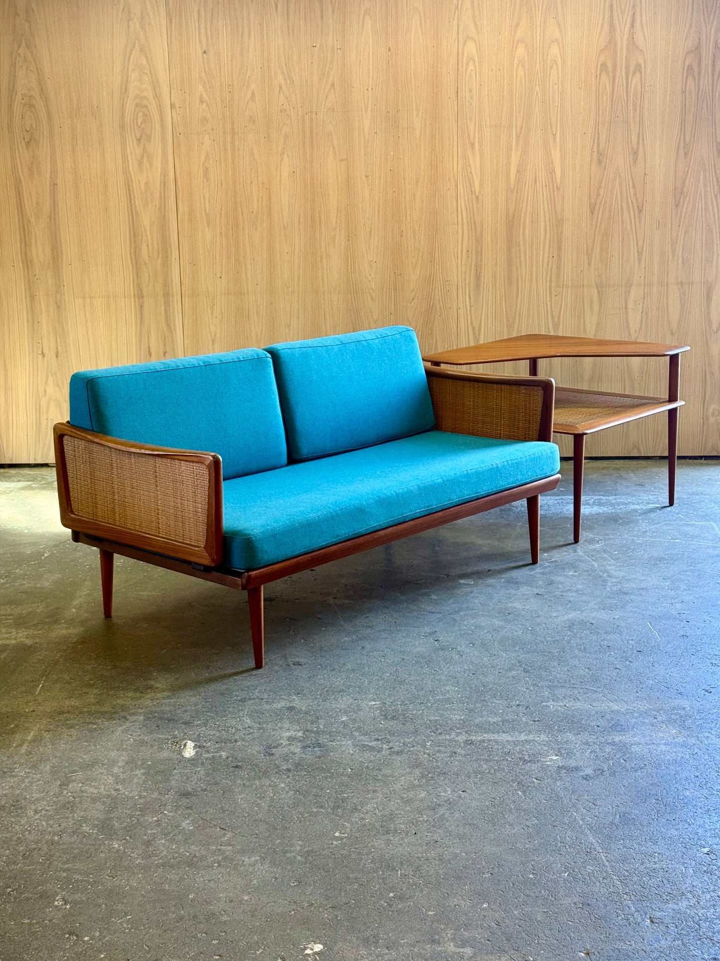 1960s FD451 Daybed by Peter Hvidt for France and Son in teak and rattan