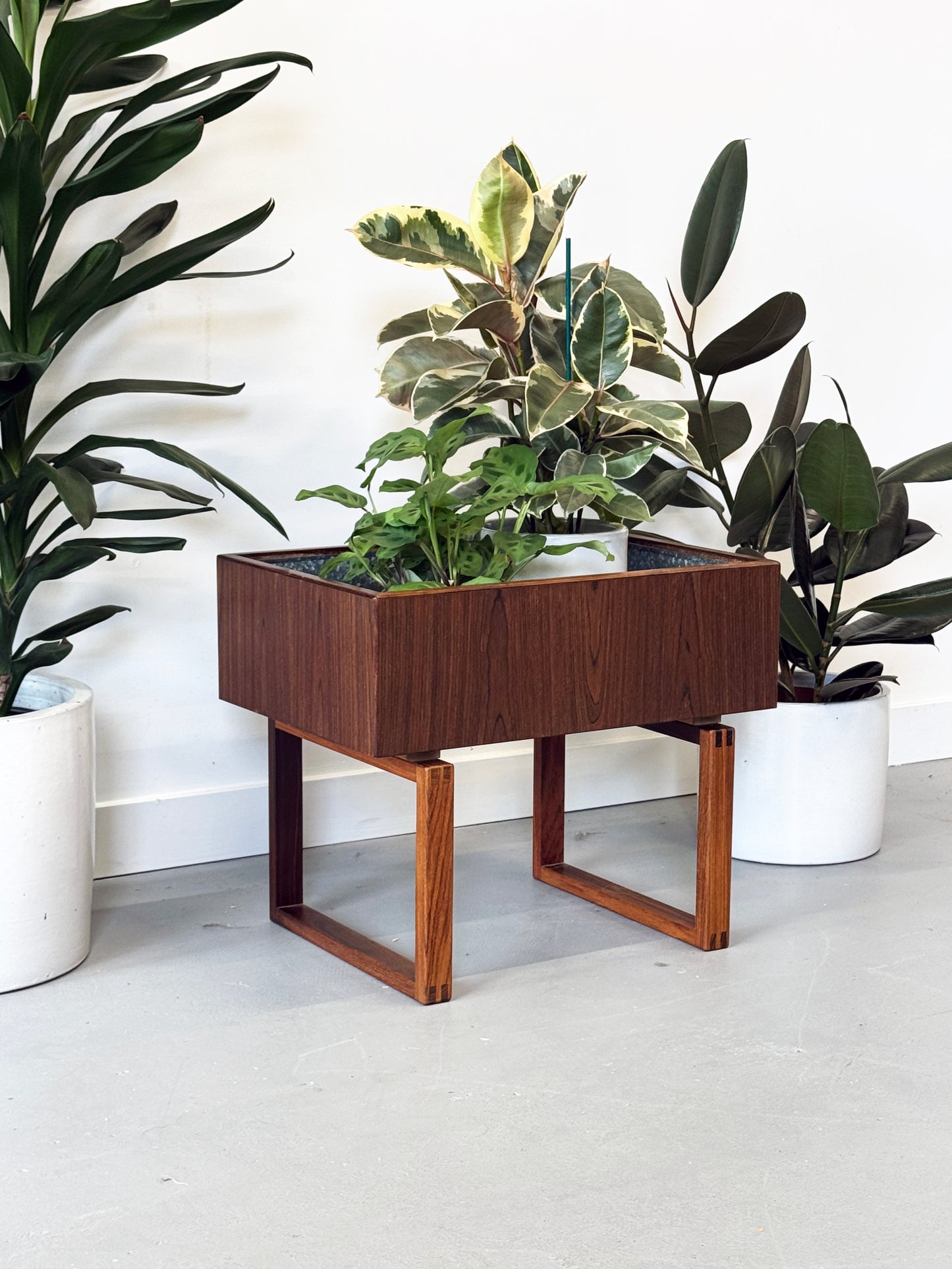 1960s Planter Table by Kai Kristiansen for Salin Mobler in teak and rosewood