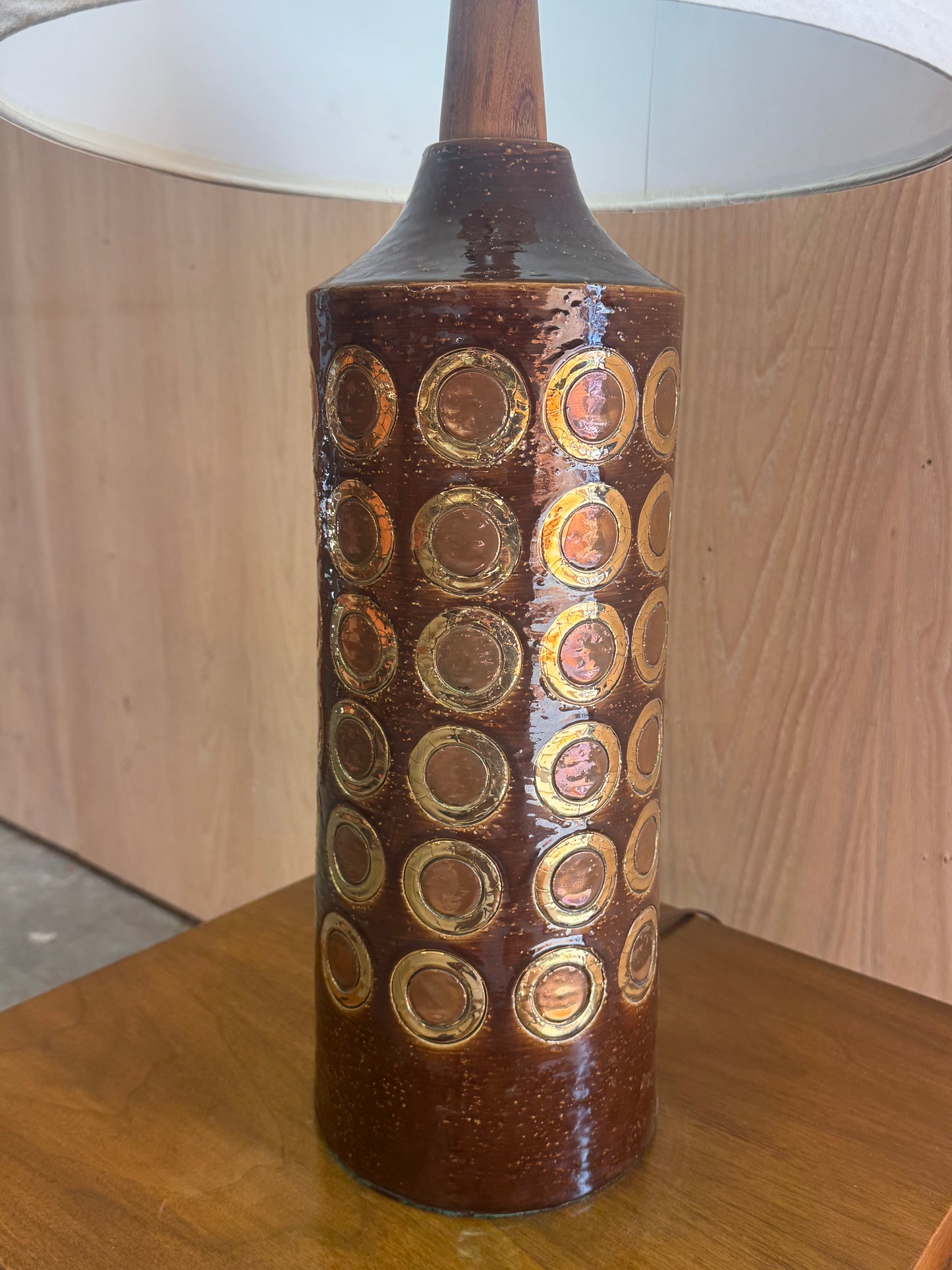 1970s Table Lamp by Bitossi Ceramiche in glazed ceramic
