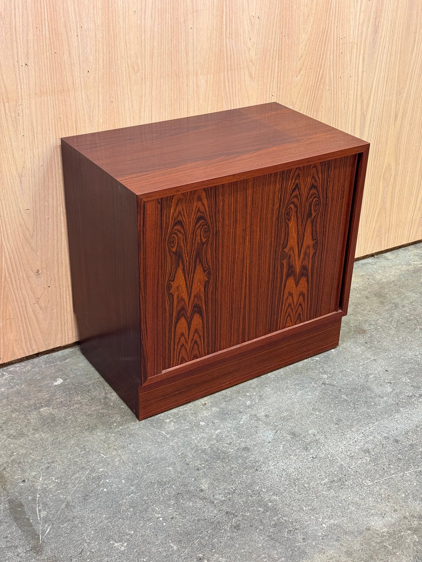 1960s Tambour door Cabinet by Poul Hundevad for Hundevad and Co in rosewood