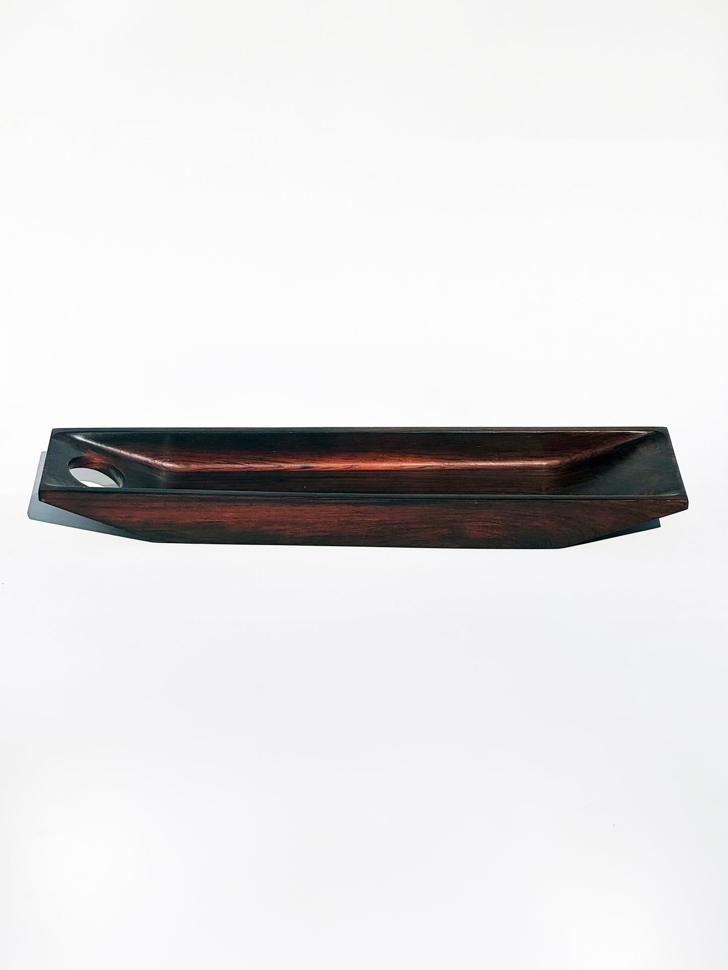 1960s Bottle Holder by Jean Gillon for Italma WoodArt in solid rosewood