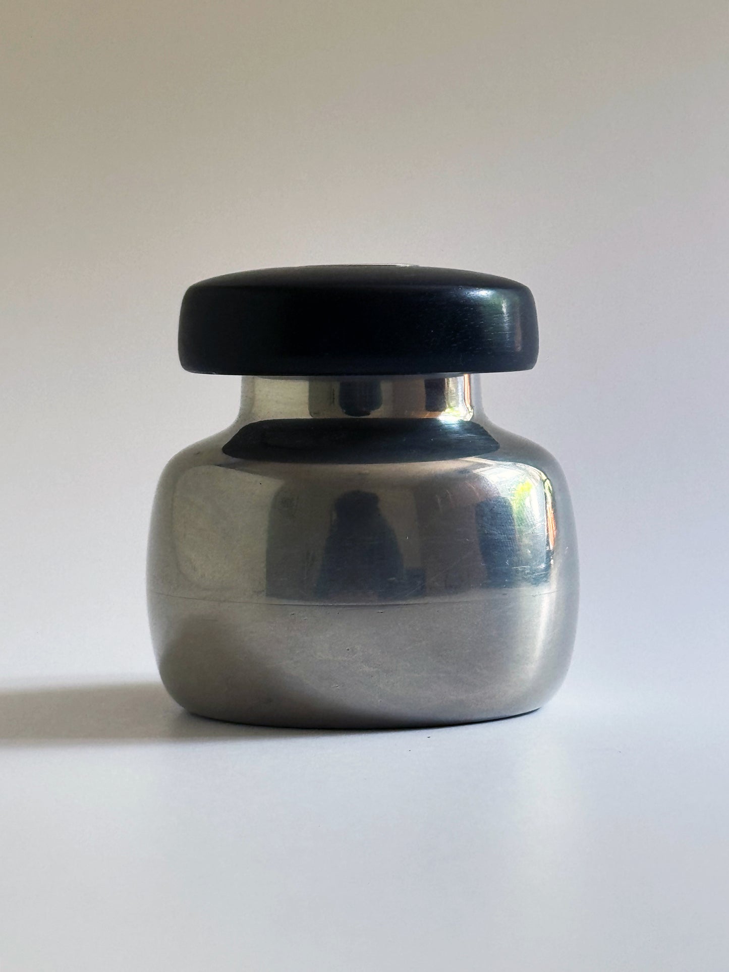 1960s Pepper Mill by Henning Koppel for Georg Jensen in pewter and ebony