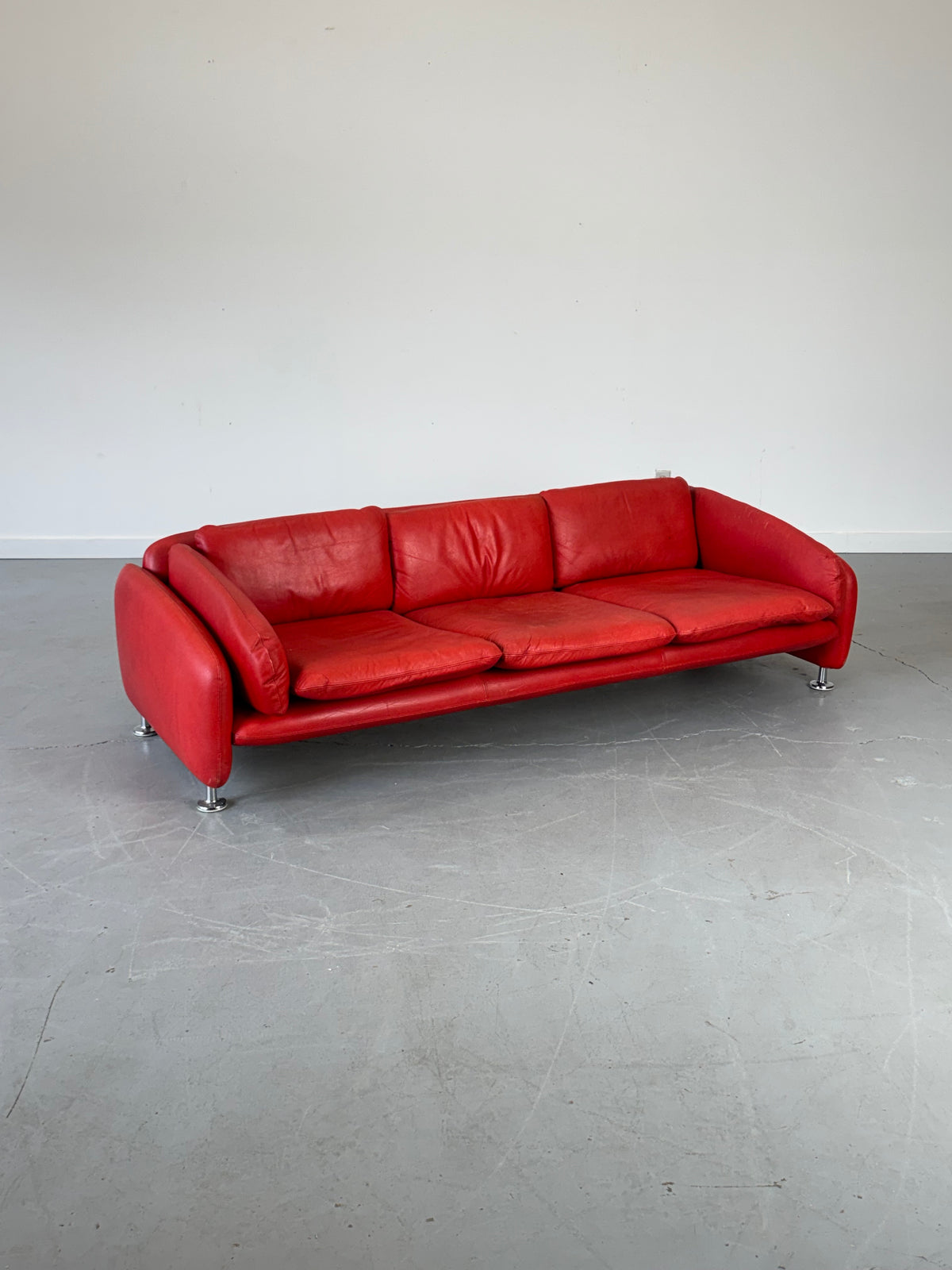 1970s “Concorde” Leather Sofa by Matti Halme for Peem Ltd., Finland