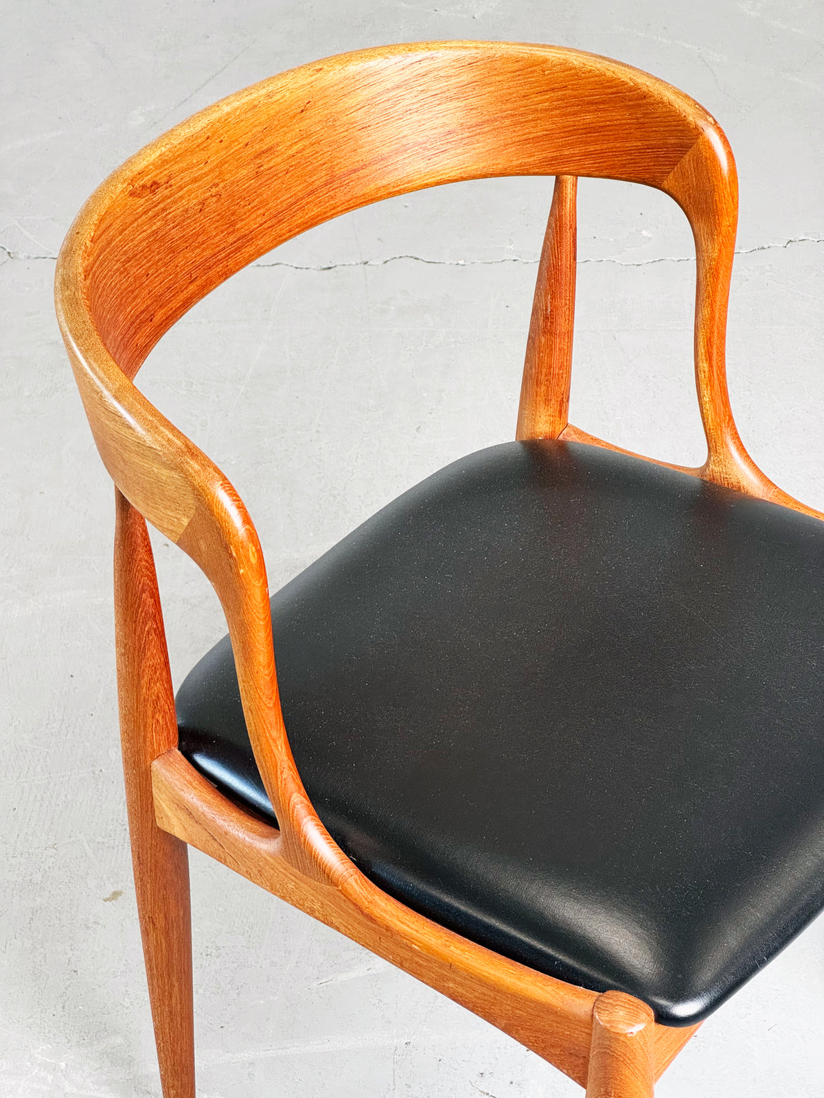1960s Model 16 Teak Dining Chairs by Johannes Andersen for Uldum Møbelfabrik, Denmark.