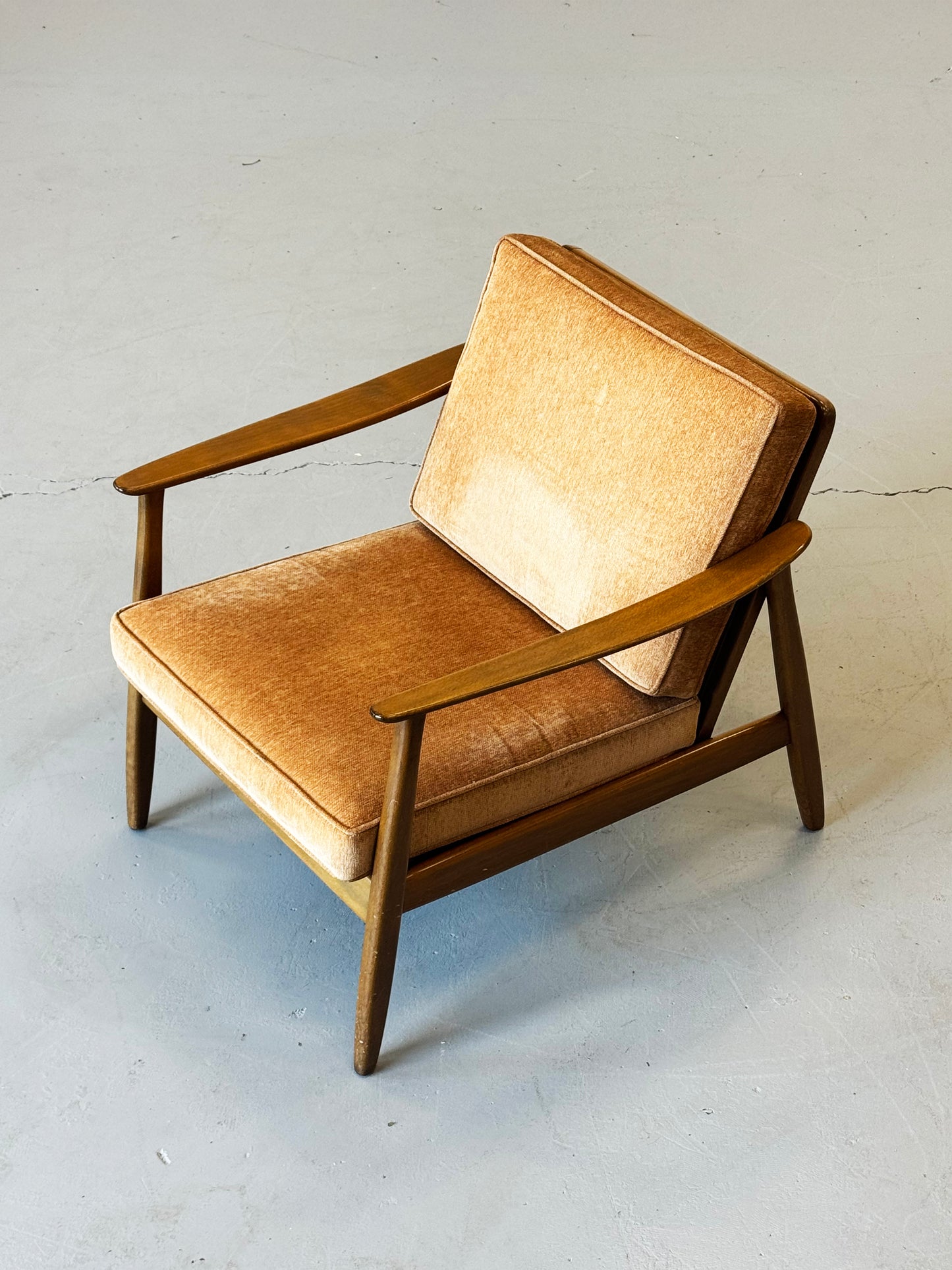 1960s Lounge Chair "USA 247" by Folke Ohlsson for DUX with Cane Back