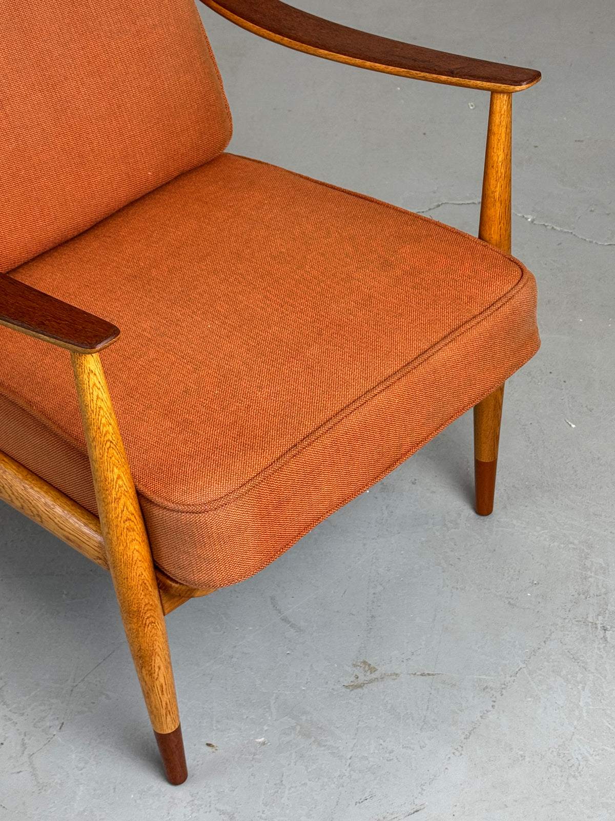 1950s Peter Hvidt & Orla Mølgaard-Nielsen FD 145 Lounge Chair for France & Daverkosen.