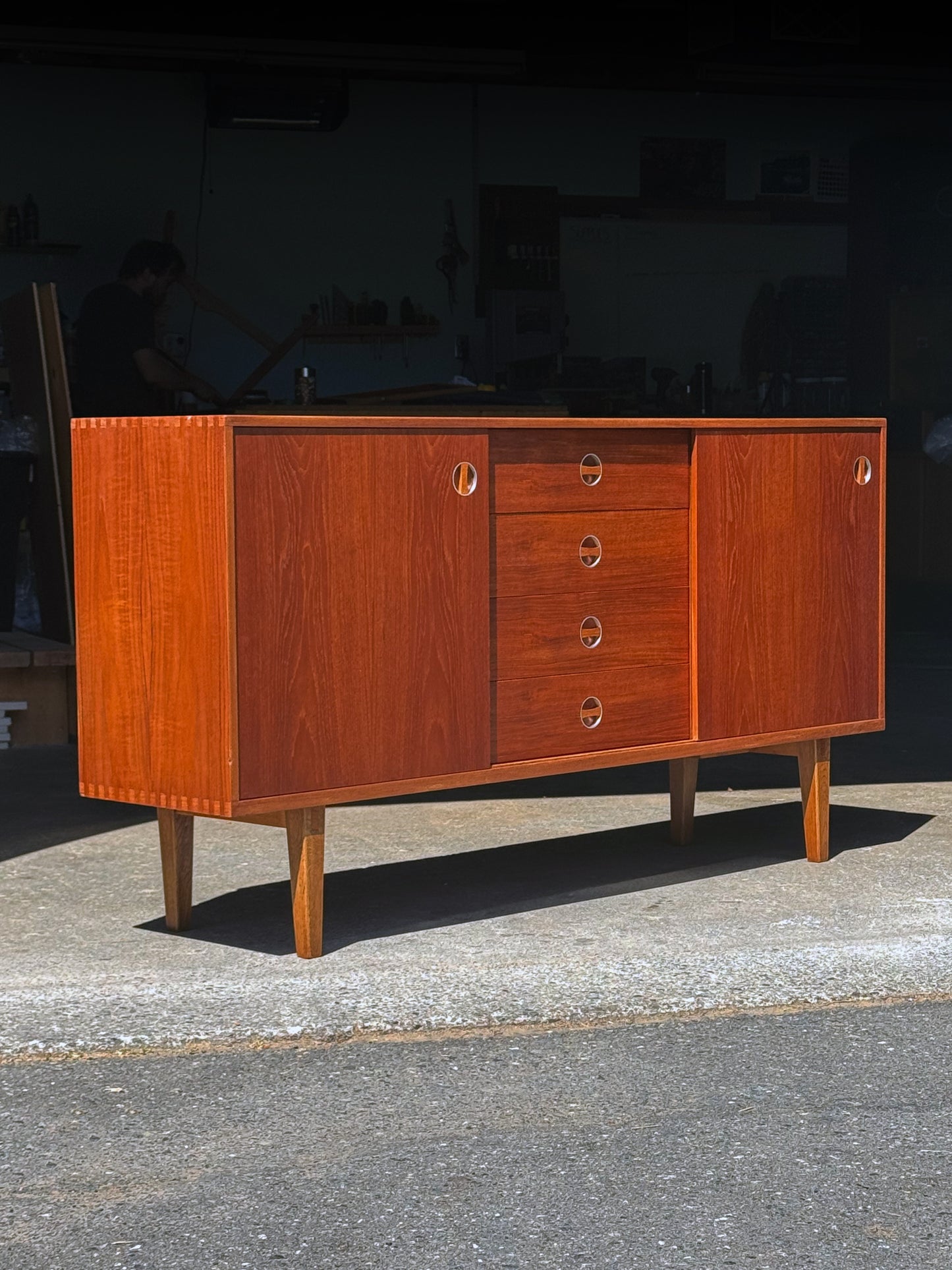1960s Credenza by Bräntorps Industrier in teak