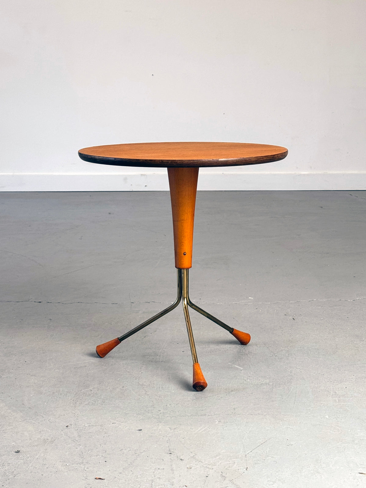 1950s Albert Larsson Model 99 “Albertsbordet” Teak Side Table for Alberts Tibro, Sweden.