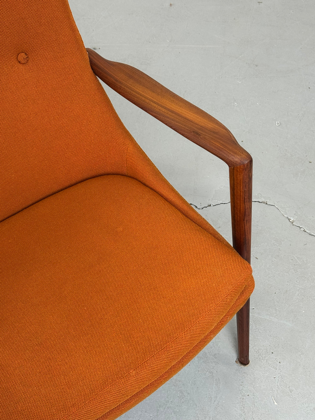 1950s High-Back Lounge Chair by Rastad & Relling for Dokka Møbler in Teak, Norway.