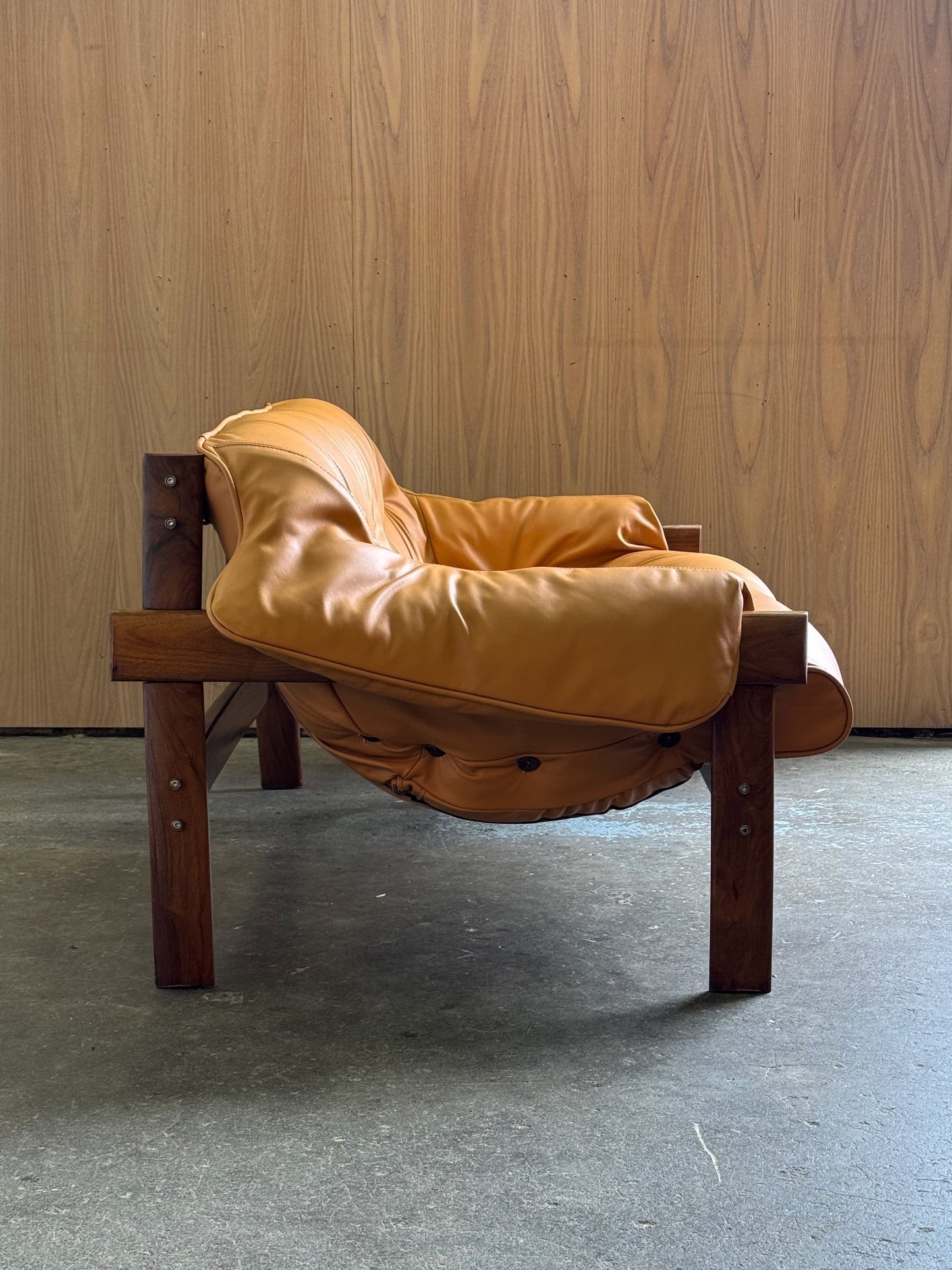 1960s MP41 Sofa by Percival Lafer — Jatobá Frame, New Leather