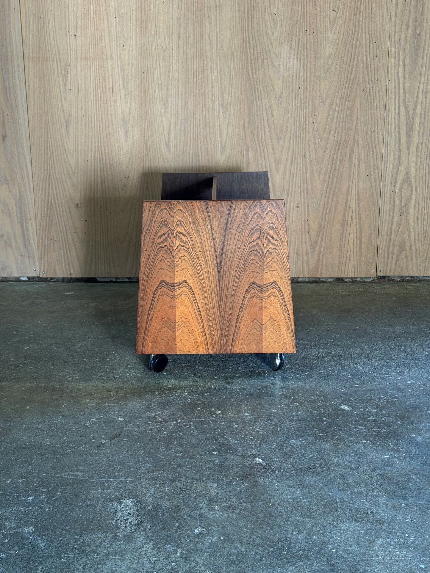 1960s Scala Magazine Rack by Rolf Hesland for Bruksbo in rosewood