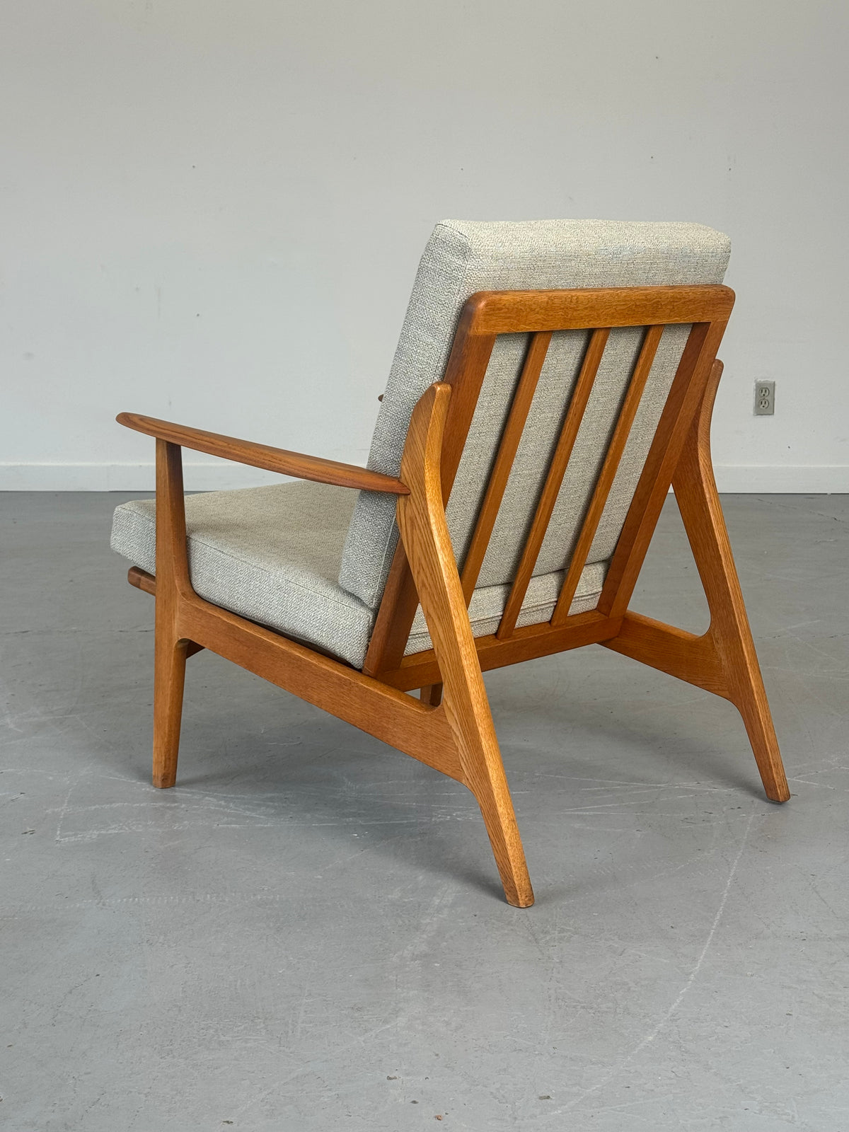 1960s Danish Teak and Oak Lounge Chair