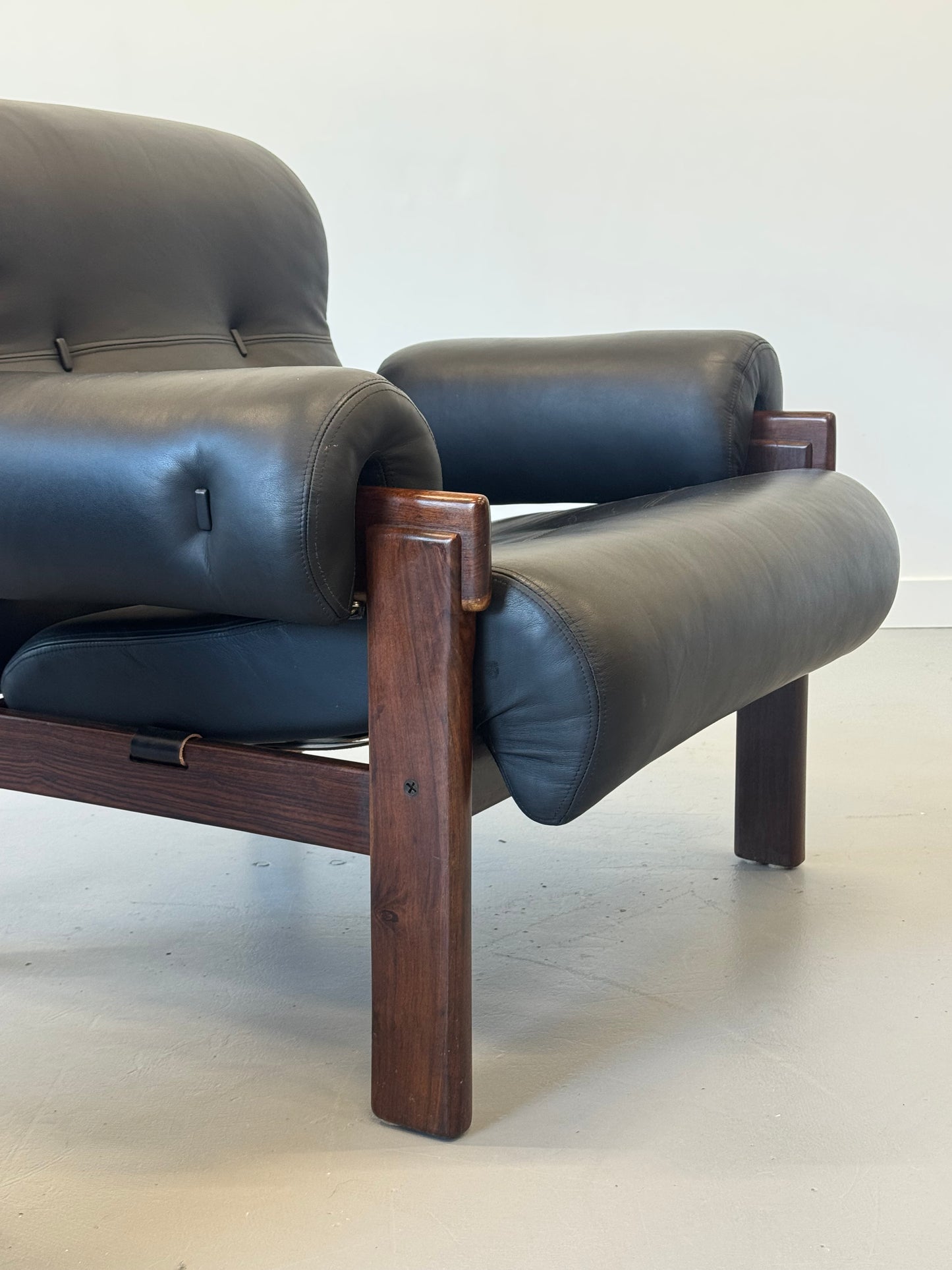 1970s Copa Lounge Chairs by Jean Gillon for Italma in Solid Imbuia