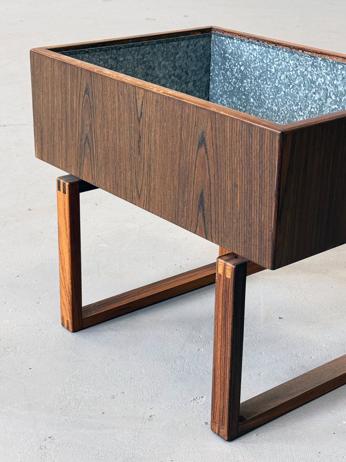 1960s Planter Table by Kai Kristiansen for Salin Mobler in teak and rosewood