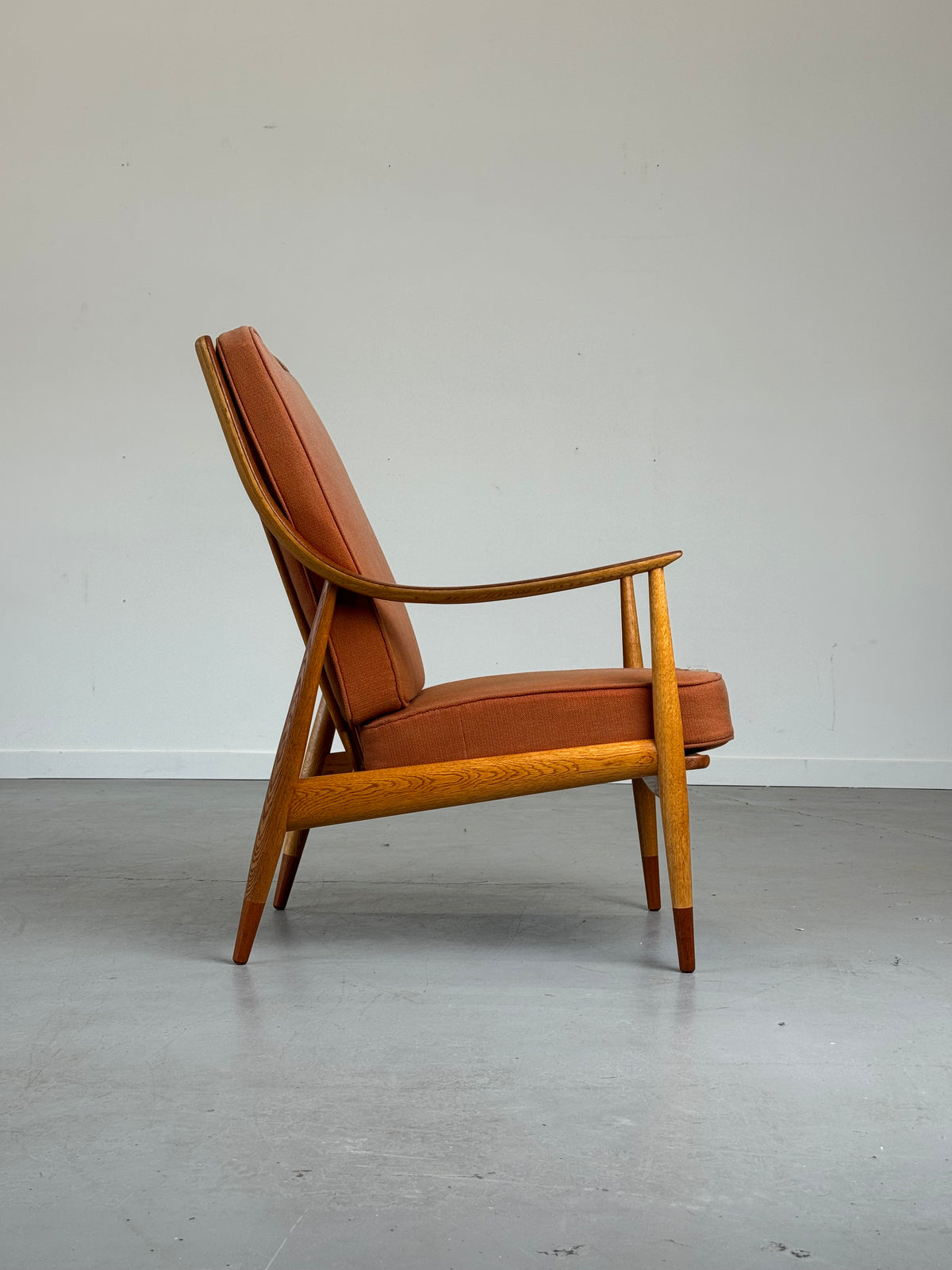 1950s Peter Hvidt & Orla Mølgaard-Nielsen FD 145 Lounge Chair for France & Daverkosen.