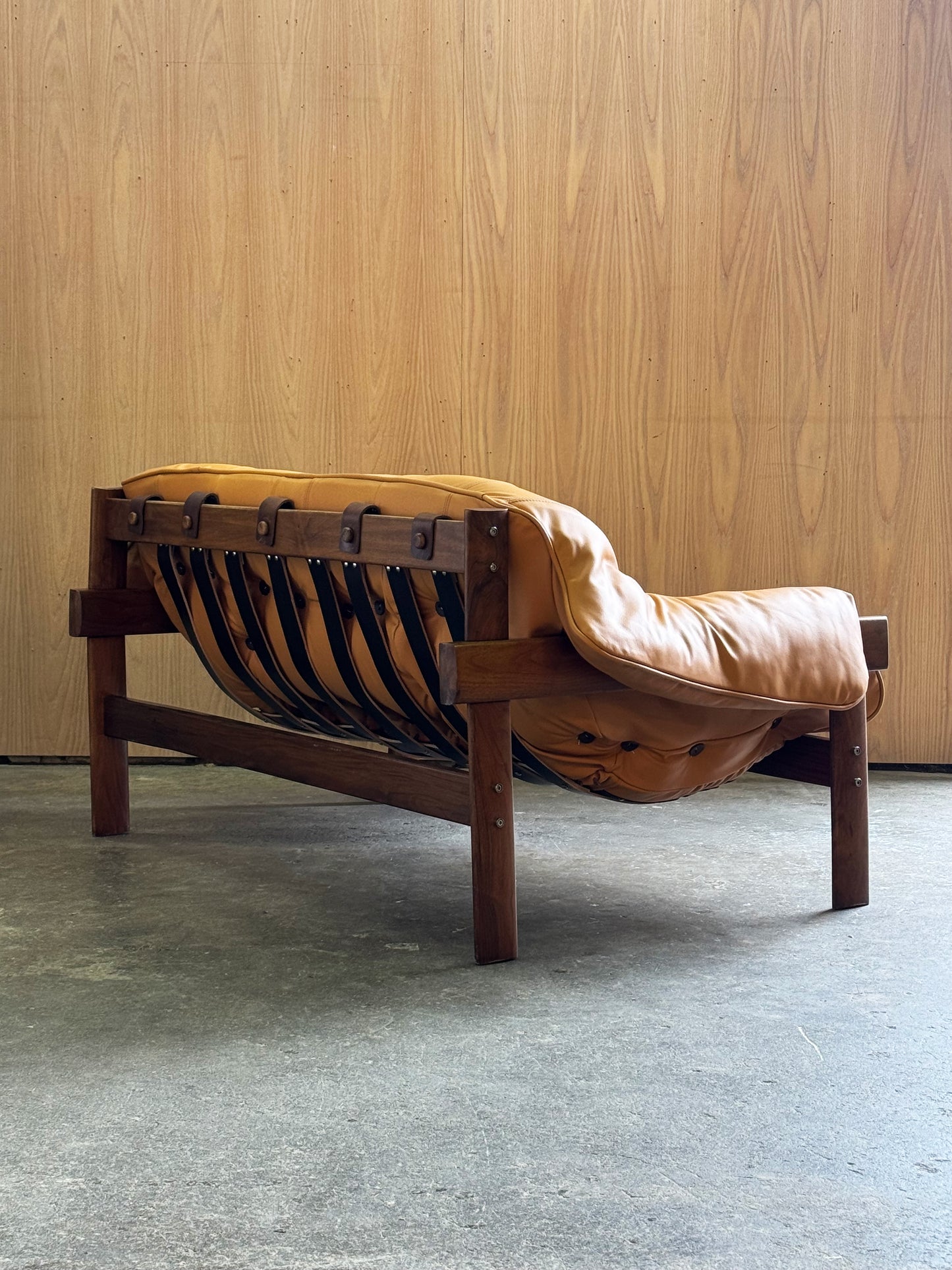 1960s MP41 Sofa by Percival Lafer — Jatobá Frame, New Leather
