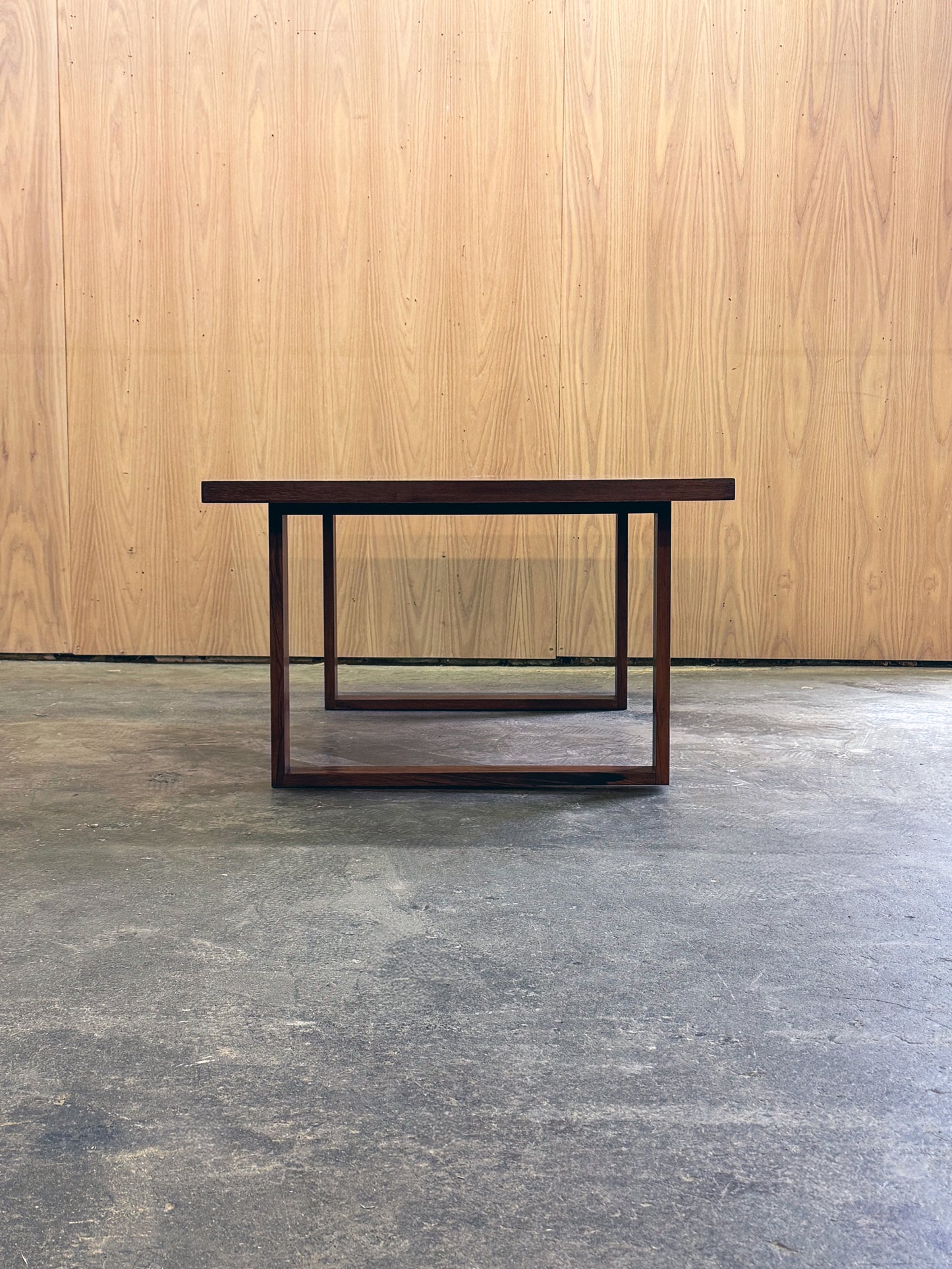 1960s parquetry coffee table rectangular by Poul Cadovius for France and Son in rosewood