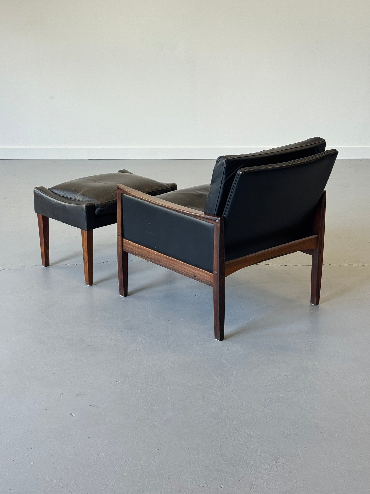 1960s Hans Olsen Lounge Chair and Ottoman, completely original.