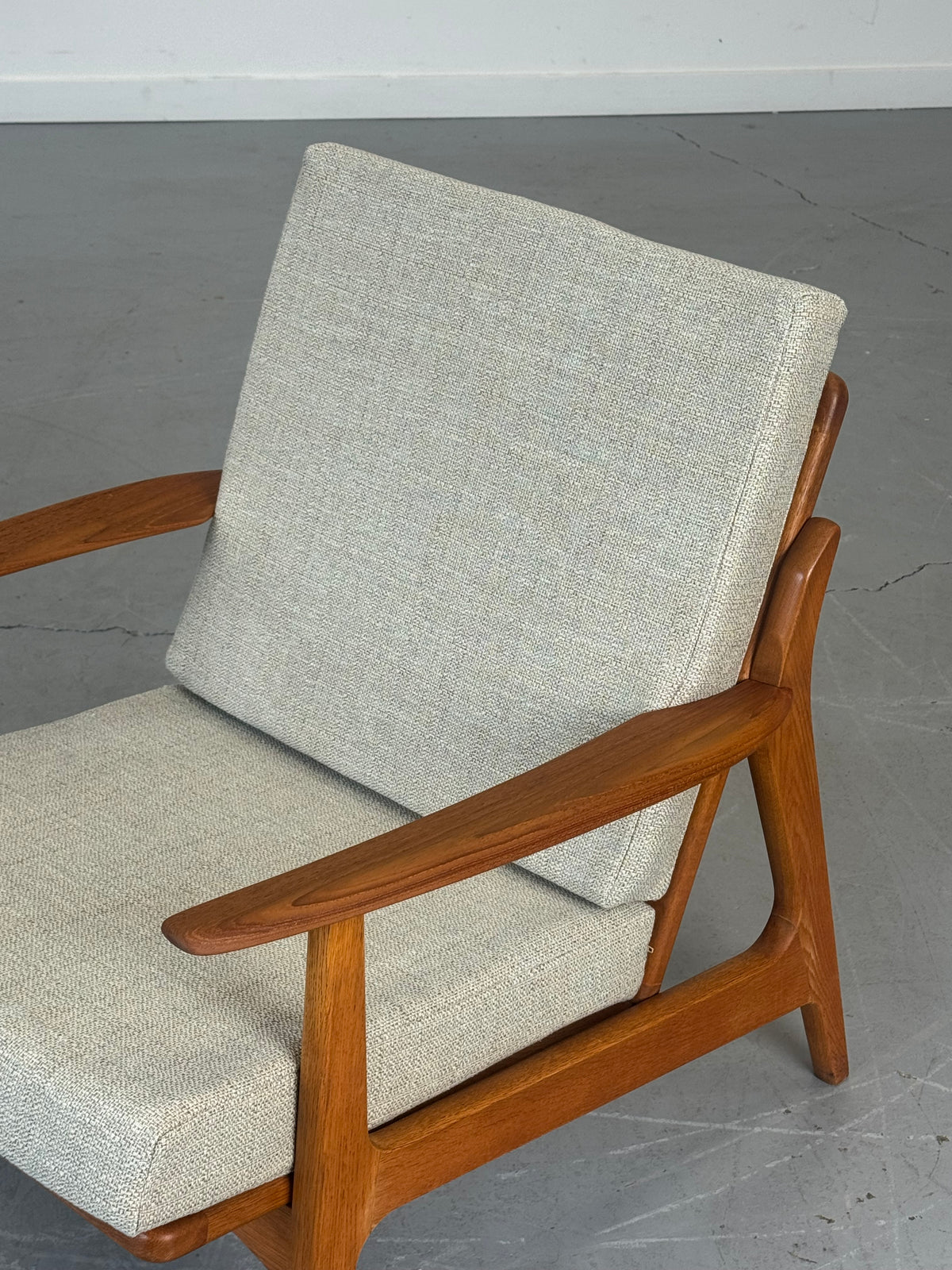 1960s Danish Teak and Oak Lounge Chair