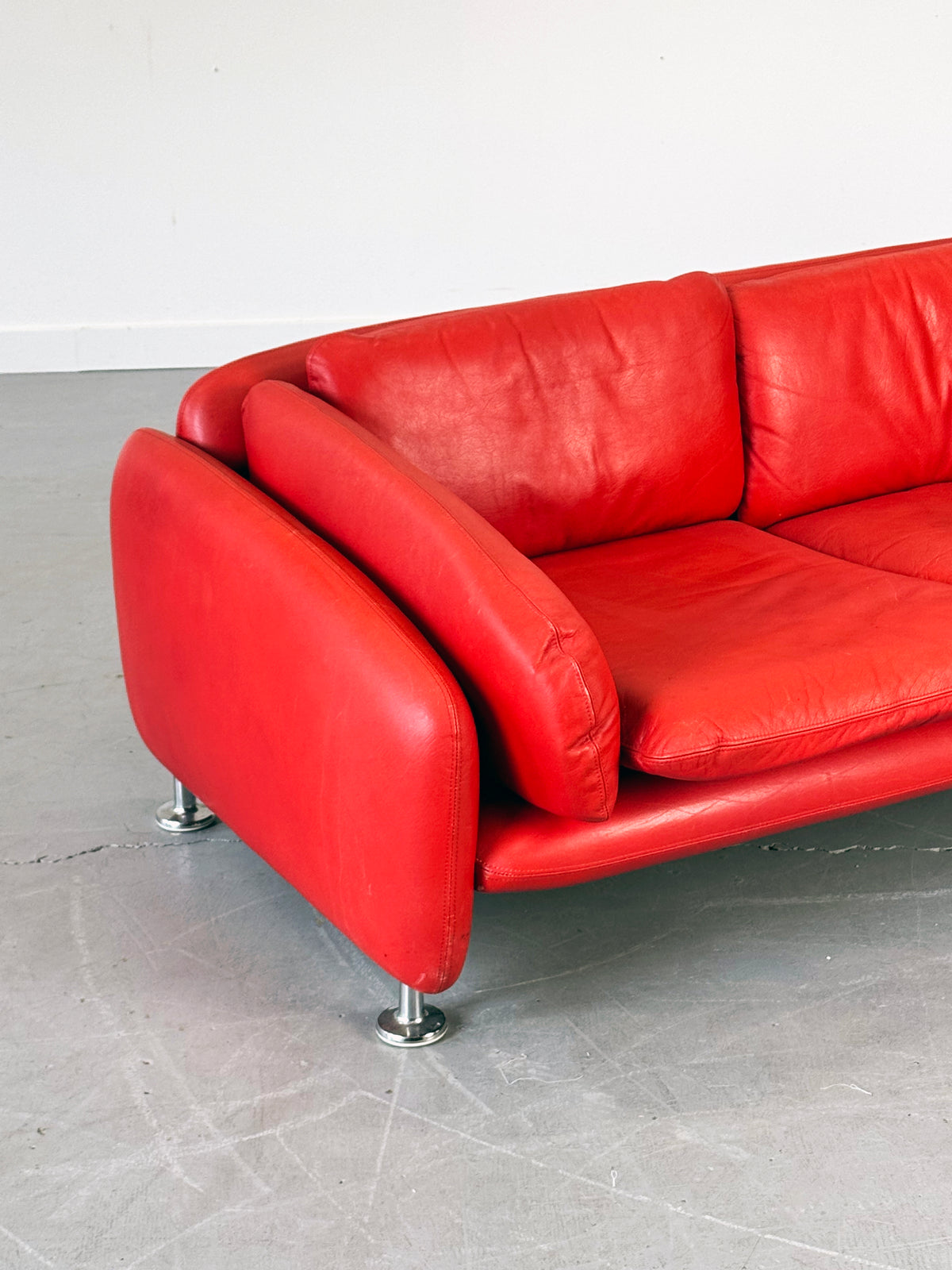 1970s “Concorde” Leather Sofa by Matti Halme for Peem Ltd., Finland
